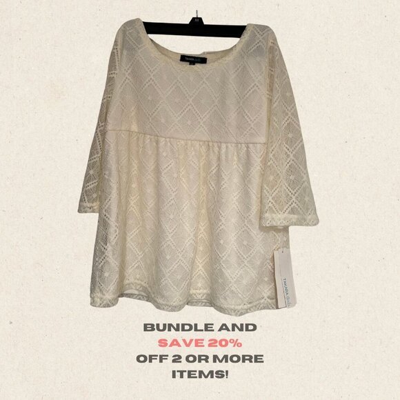 ✨ Elegant Takara Girls Cream-Colored Blouse – Perfect for Special Occasions! NWT - Picture 1 of 3